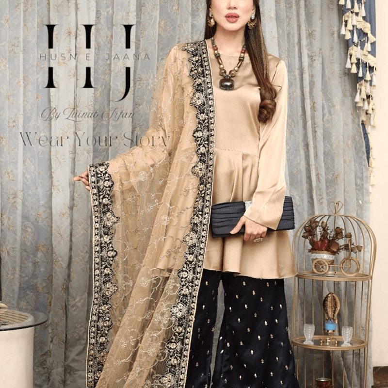 Pakistani Semi Formal Dresses for Women | Husn e Jaana Pakistani Semi Formal Dresses for Women | Husn e Jaana